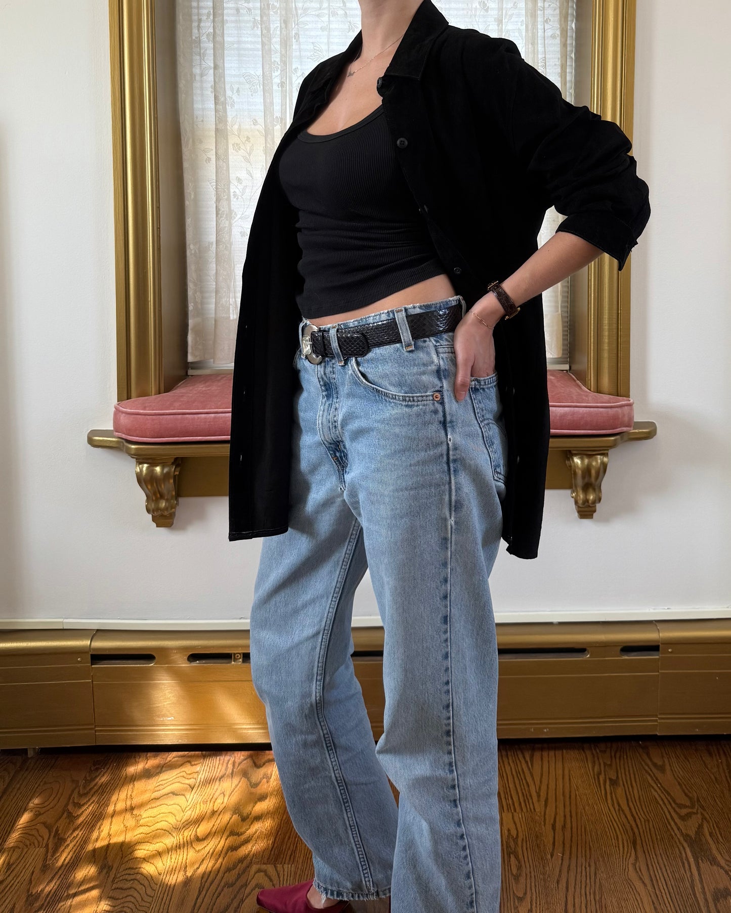 90s Suede Leather Jacket