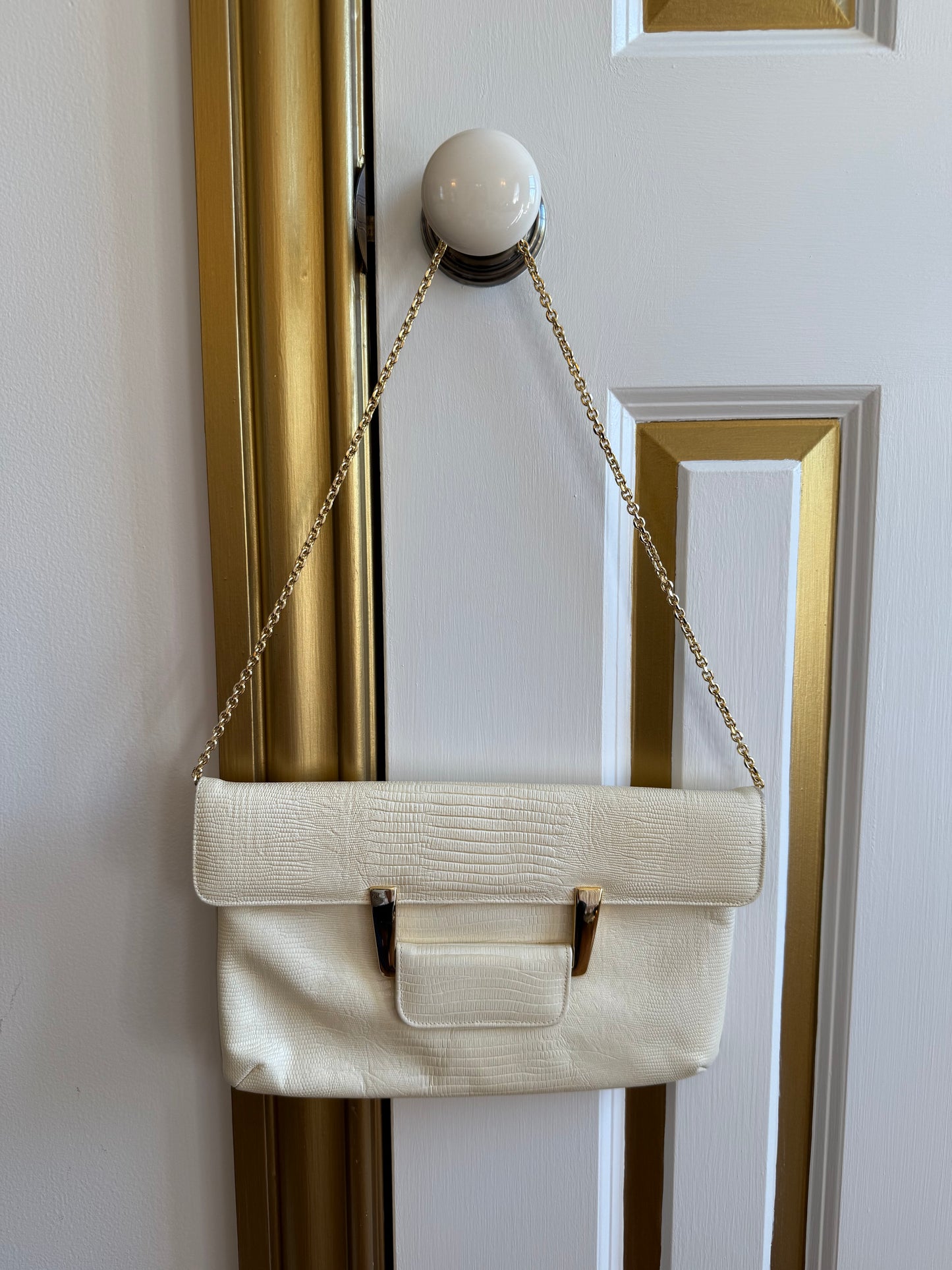 70s Leather Clutch