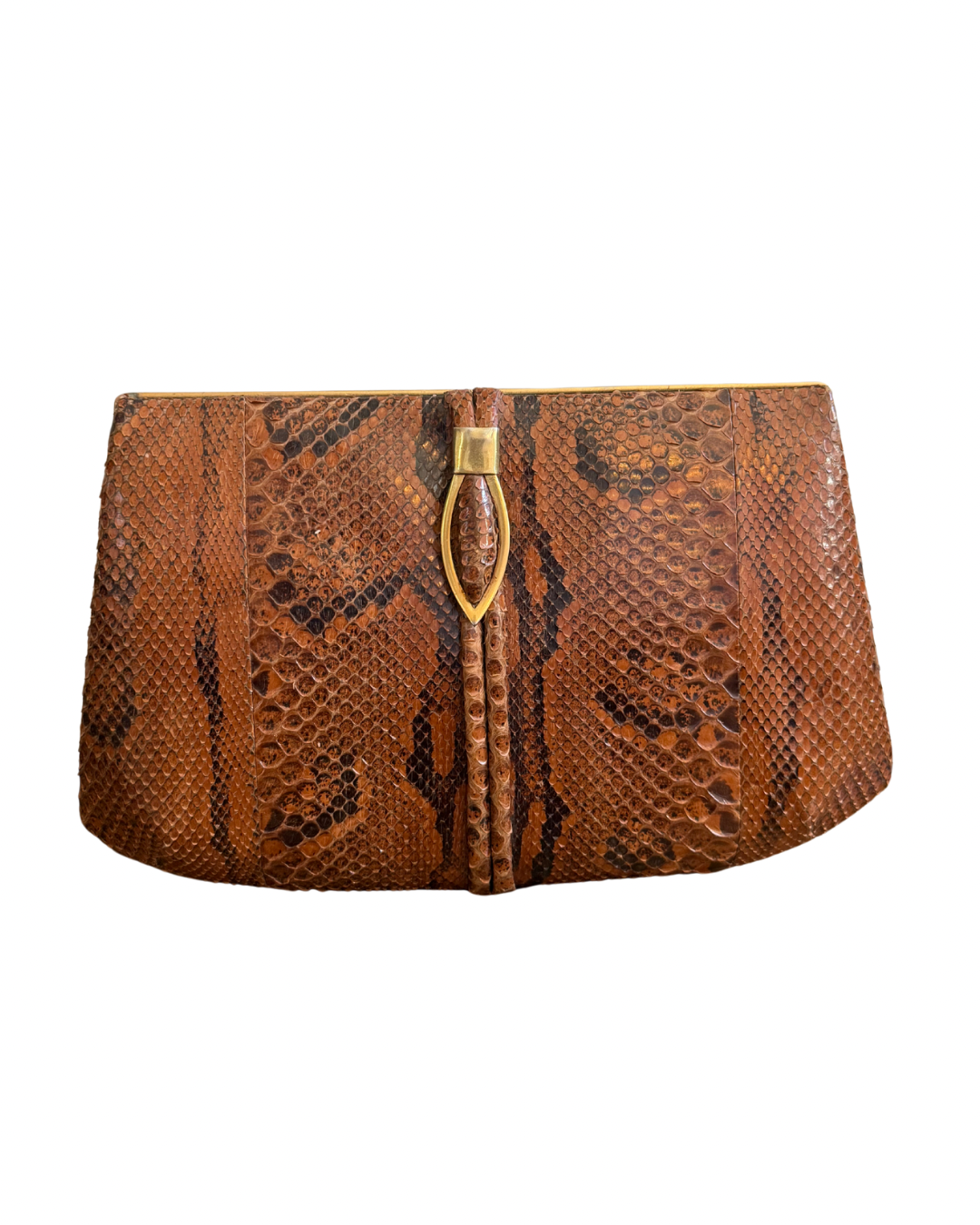 70s Snakeskin Clutch