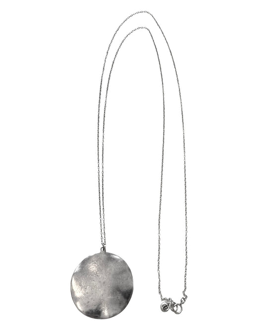 90s Sterling Disc Pendant