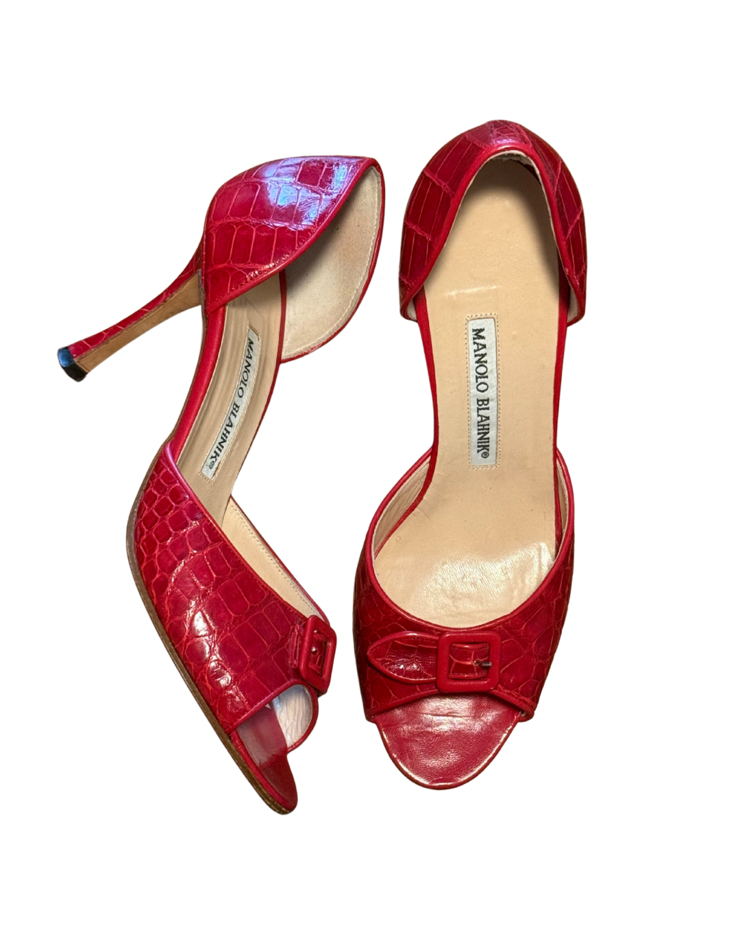 Manolo Crocodile Heels (38.5)