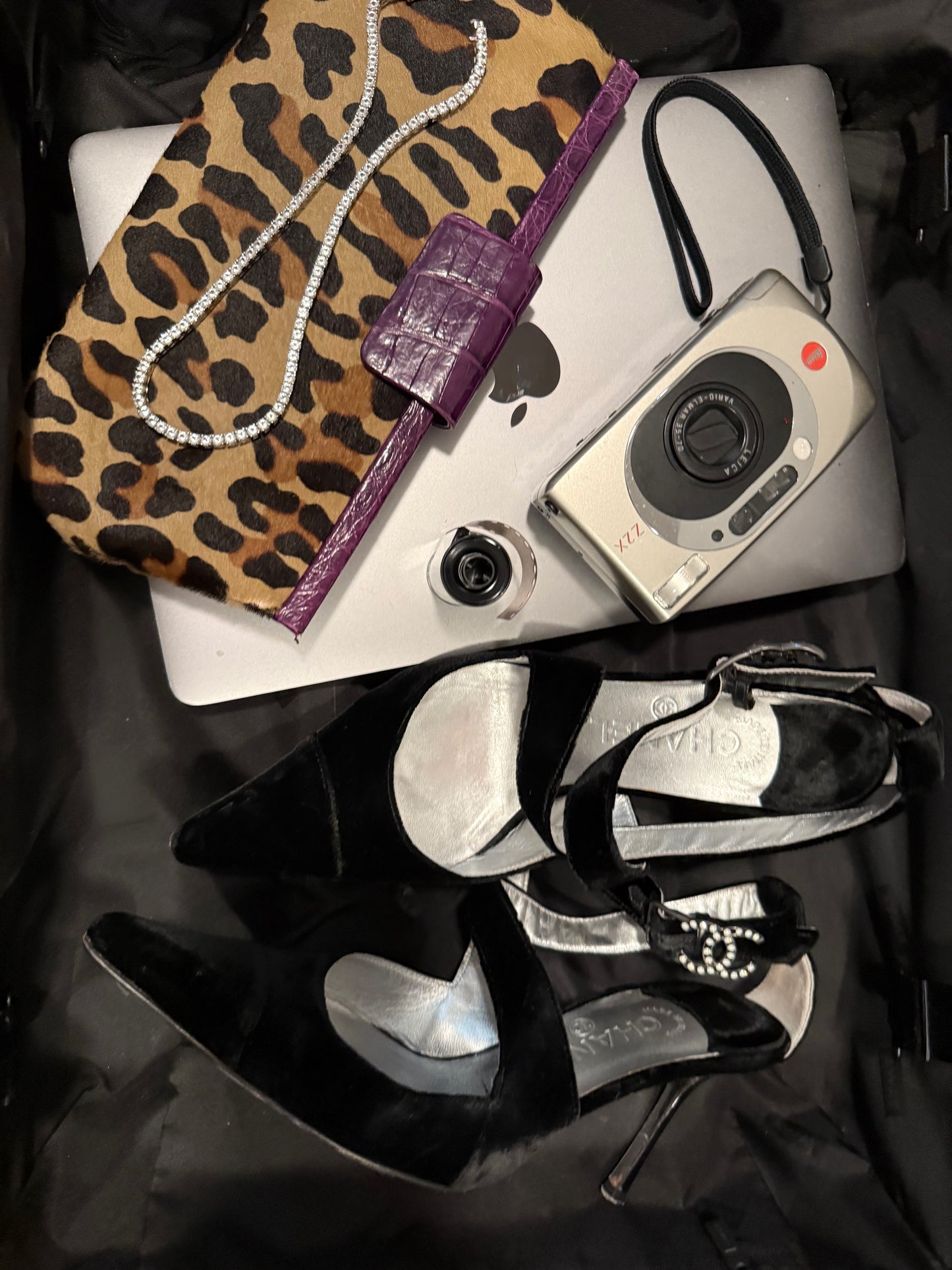 Ponyhair & Crocodile Clutch