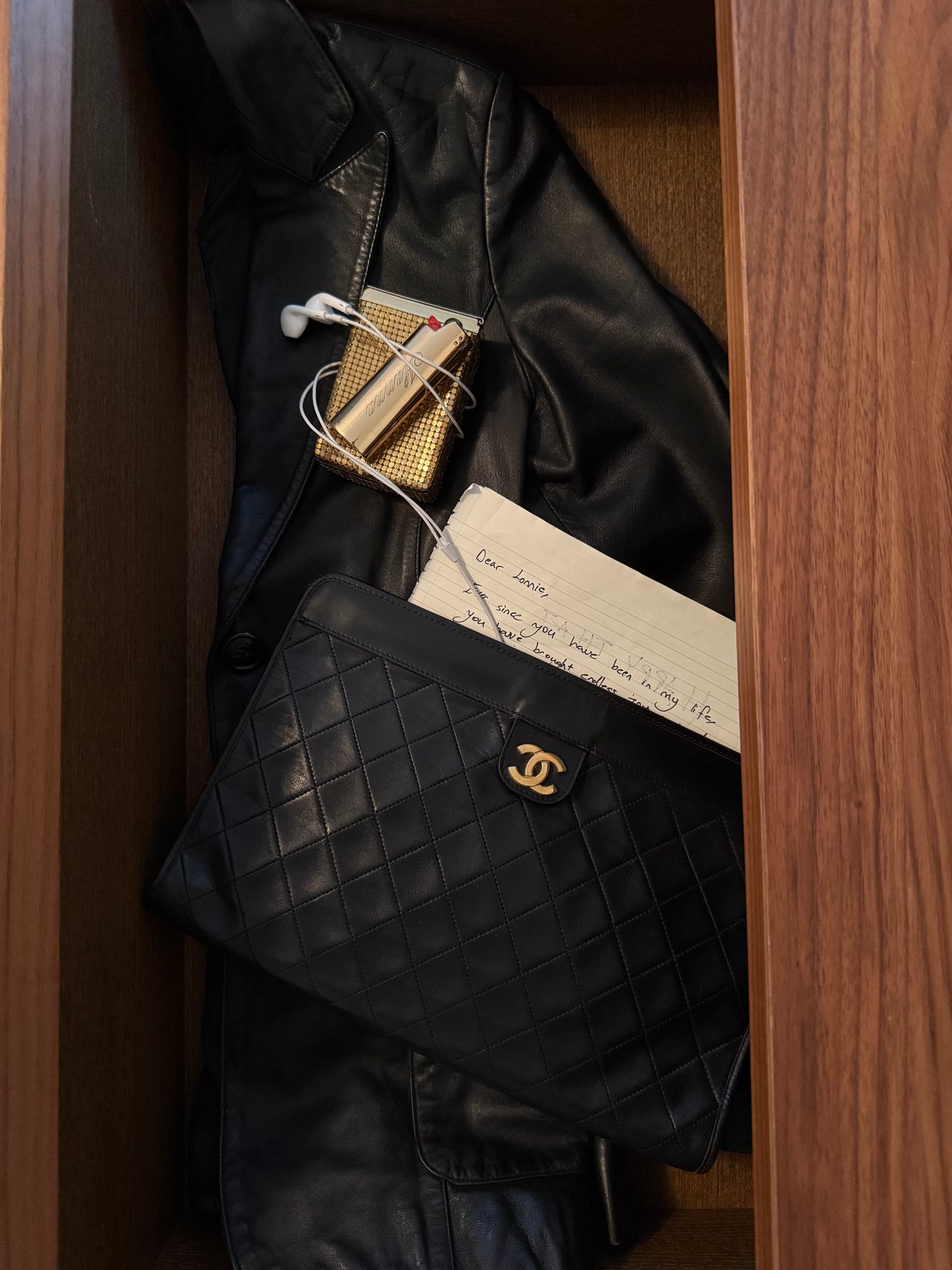 Chanel 1996 Leather Quilted Clutch