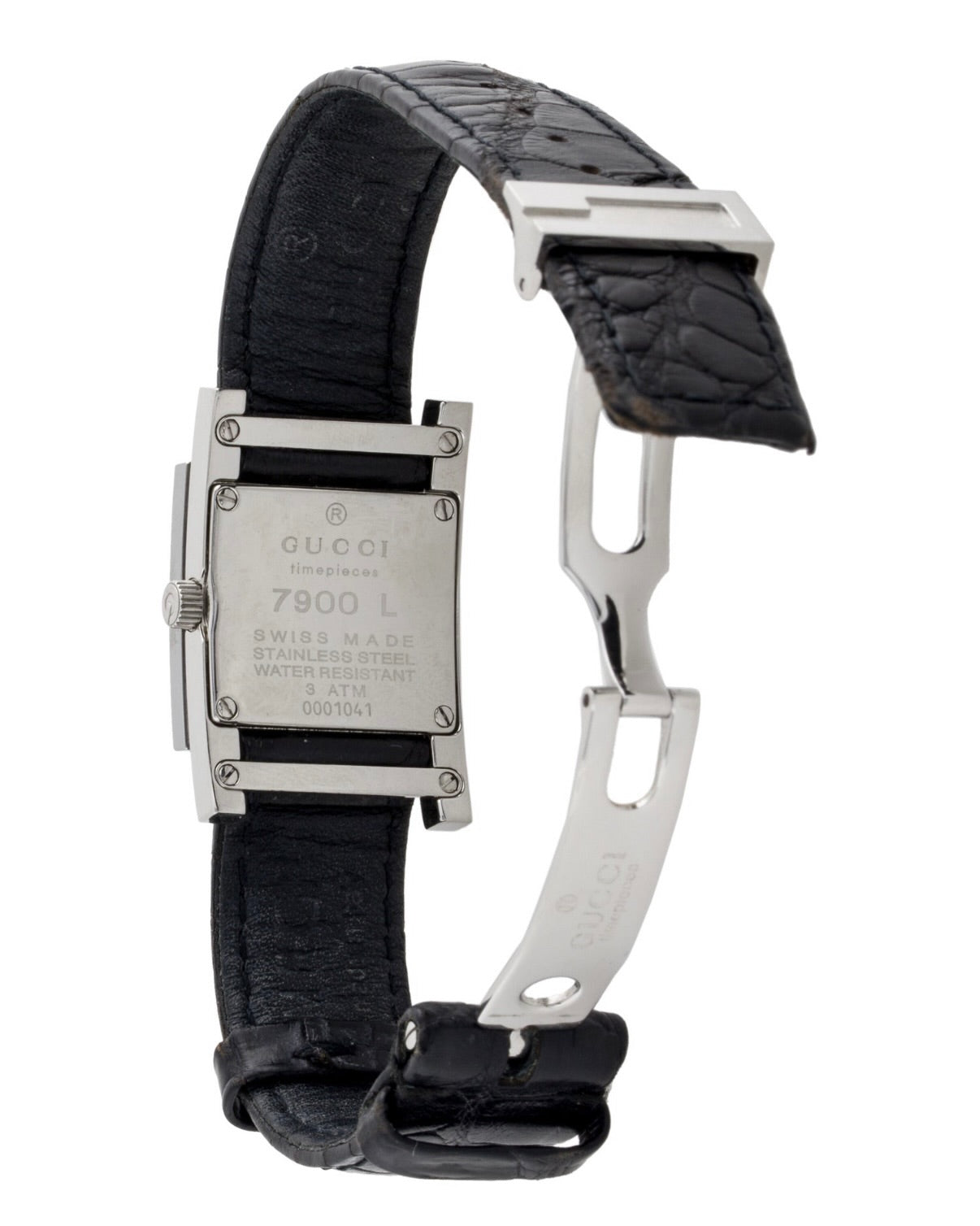 2001 Gucci Croc Strap Watch