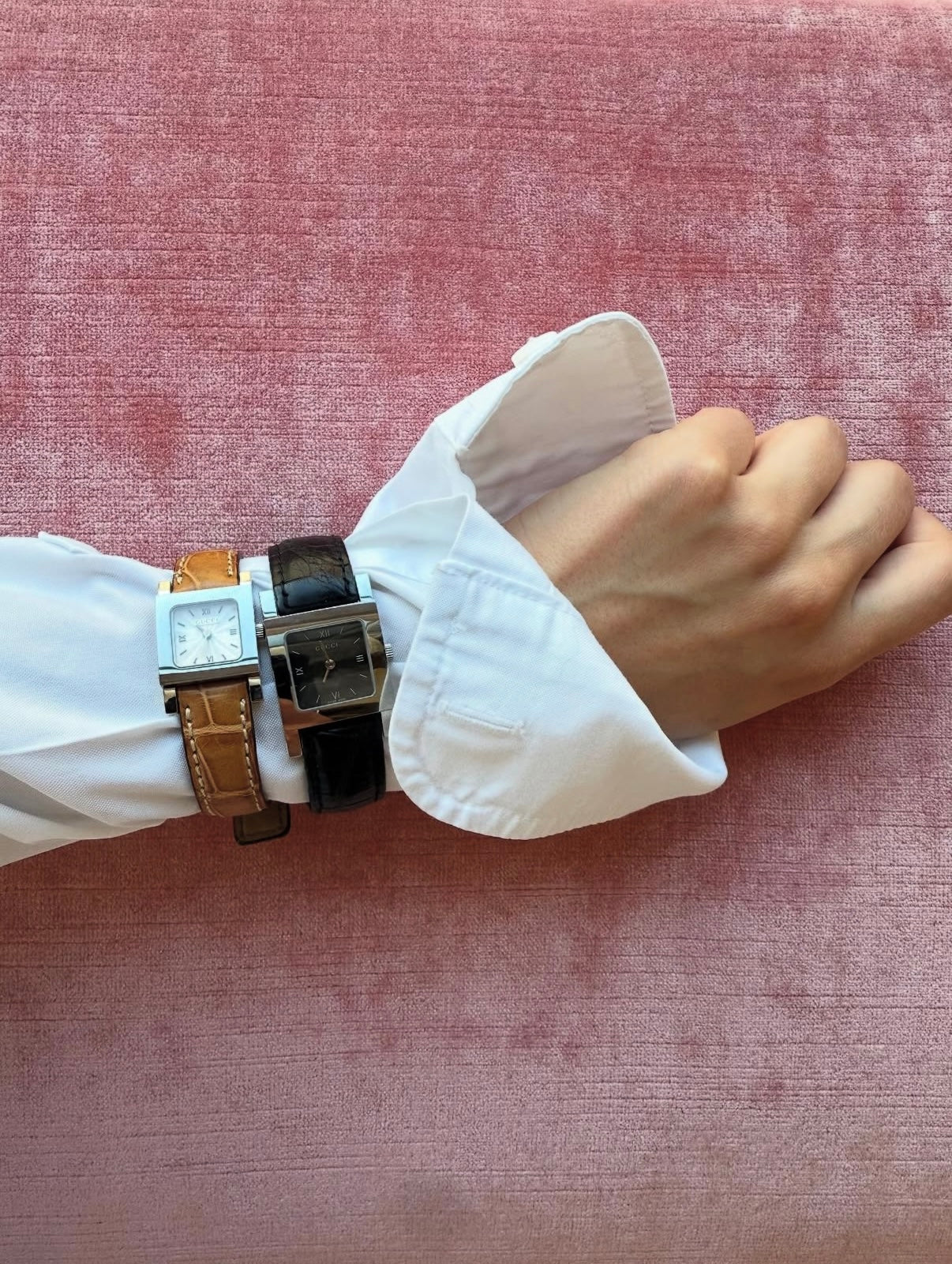 2001 Gucci Croc Strap Watch