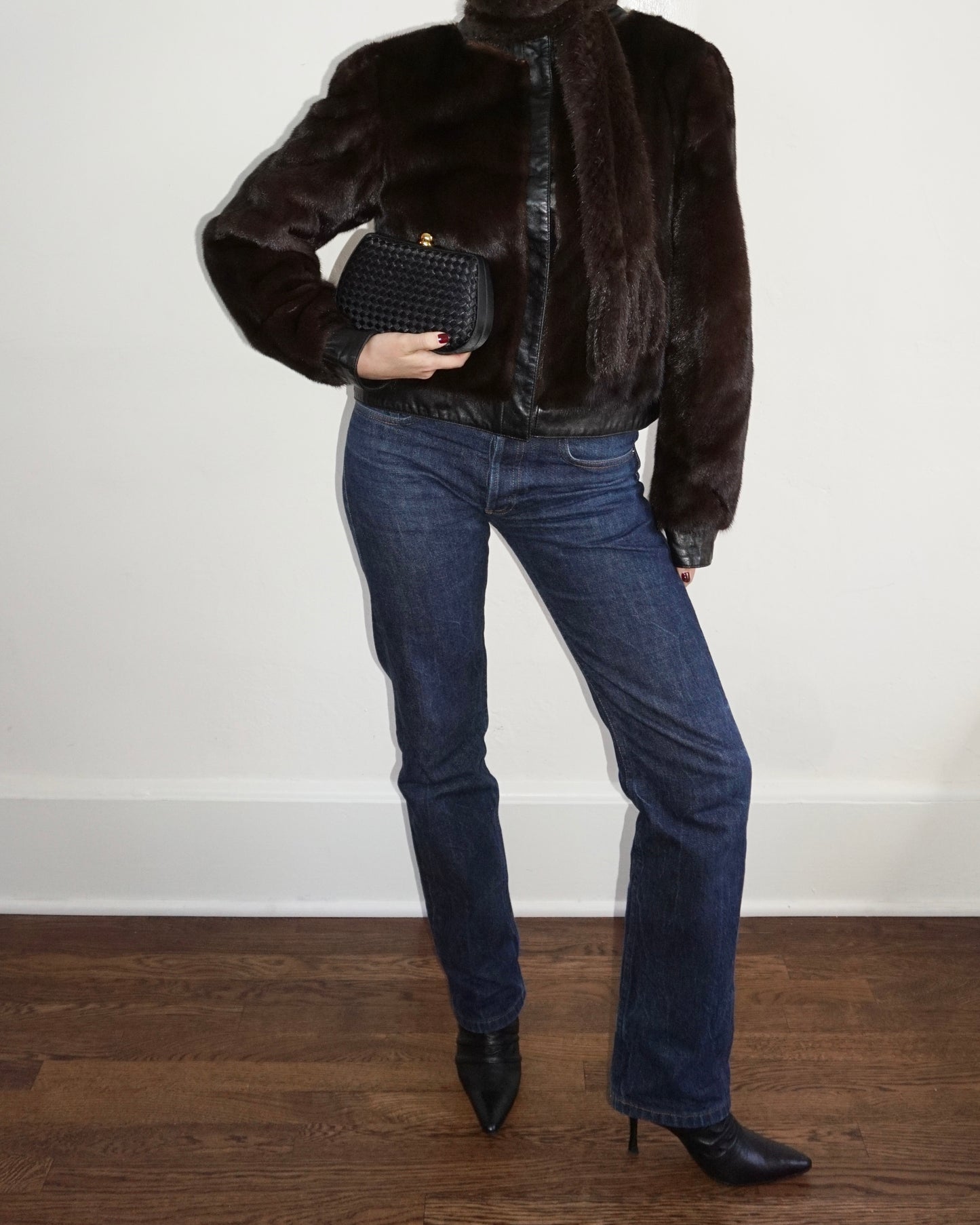 90s Mink Coat & Scarf