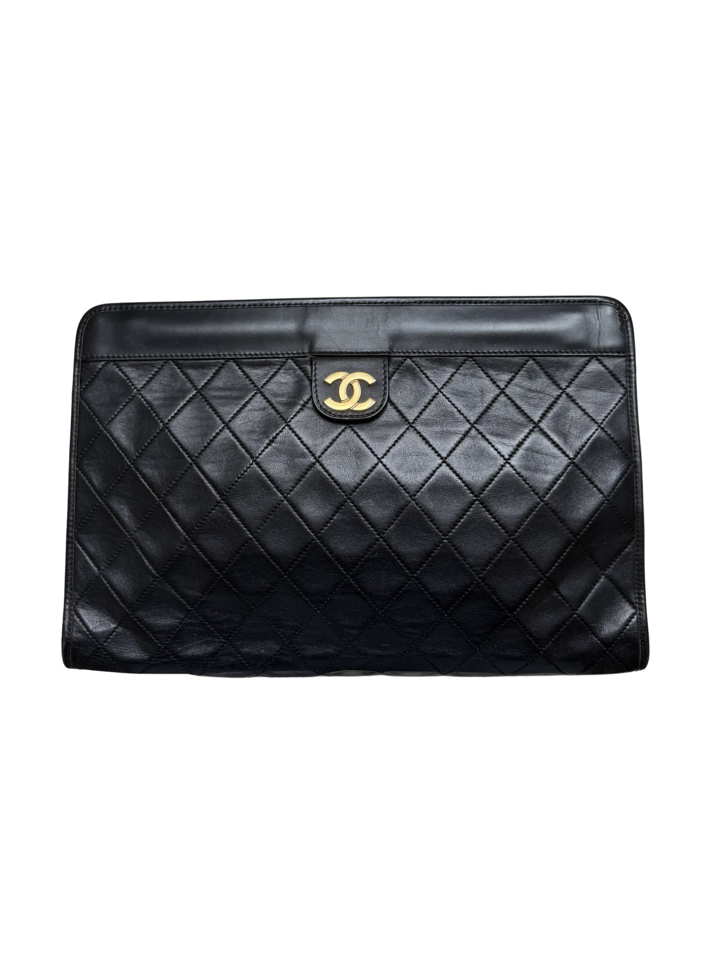 Chanel 1996 Leather Quilted Clutch