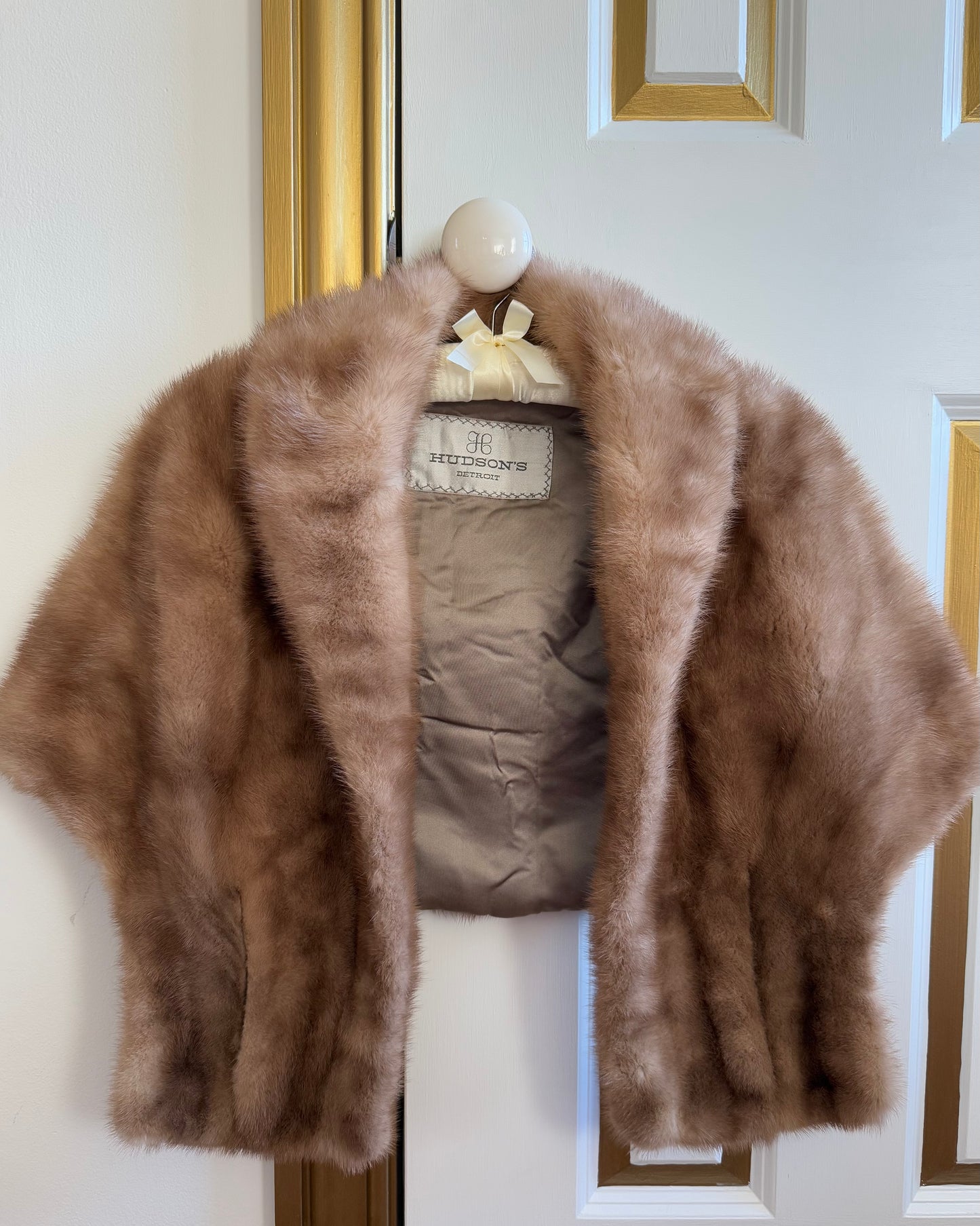 Vintage Mink Fur Shawl