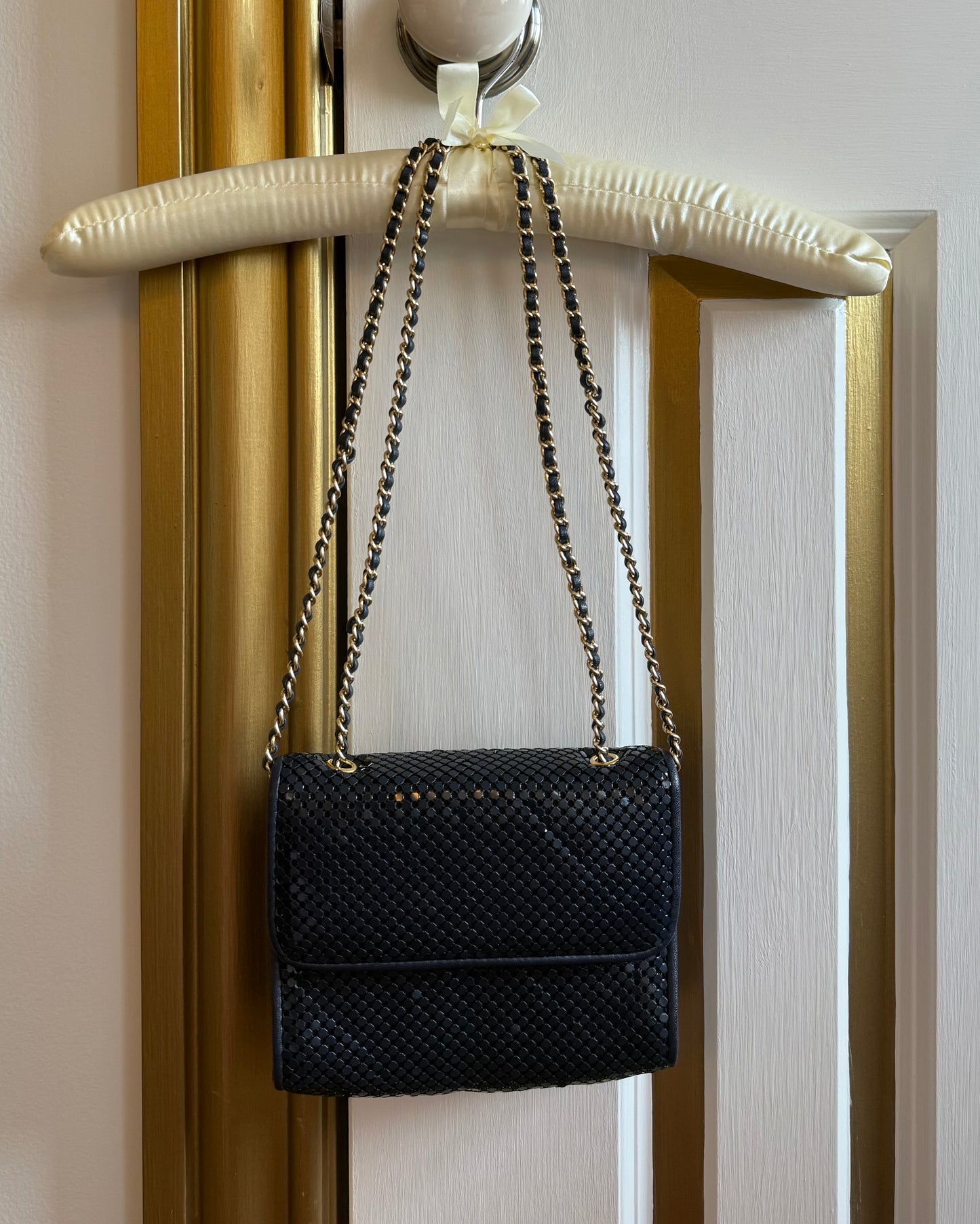 Navy Chainmail Bag