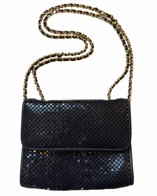 Navy Chainmail Bag