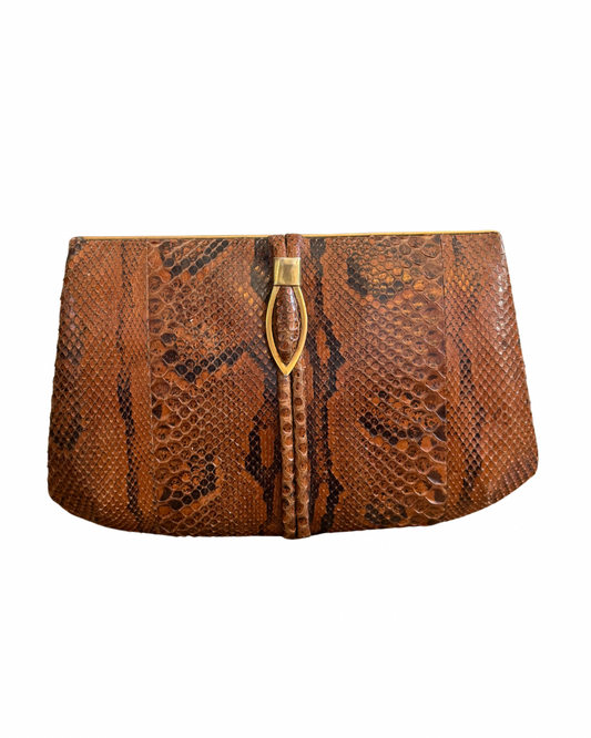 1960s Snake Skin Clutch