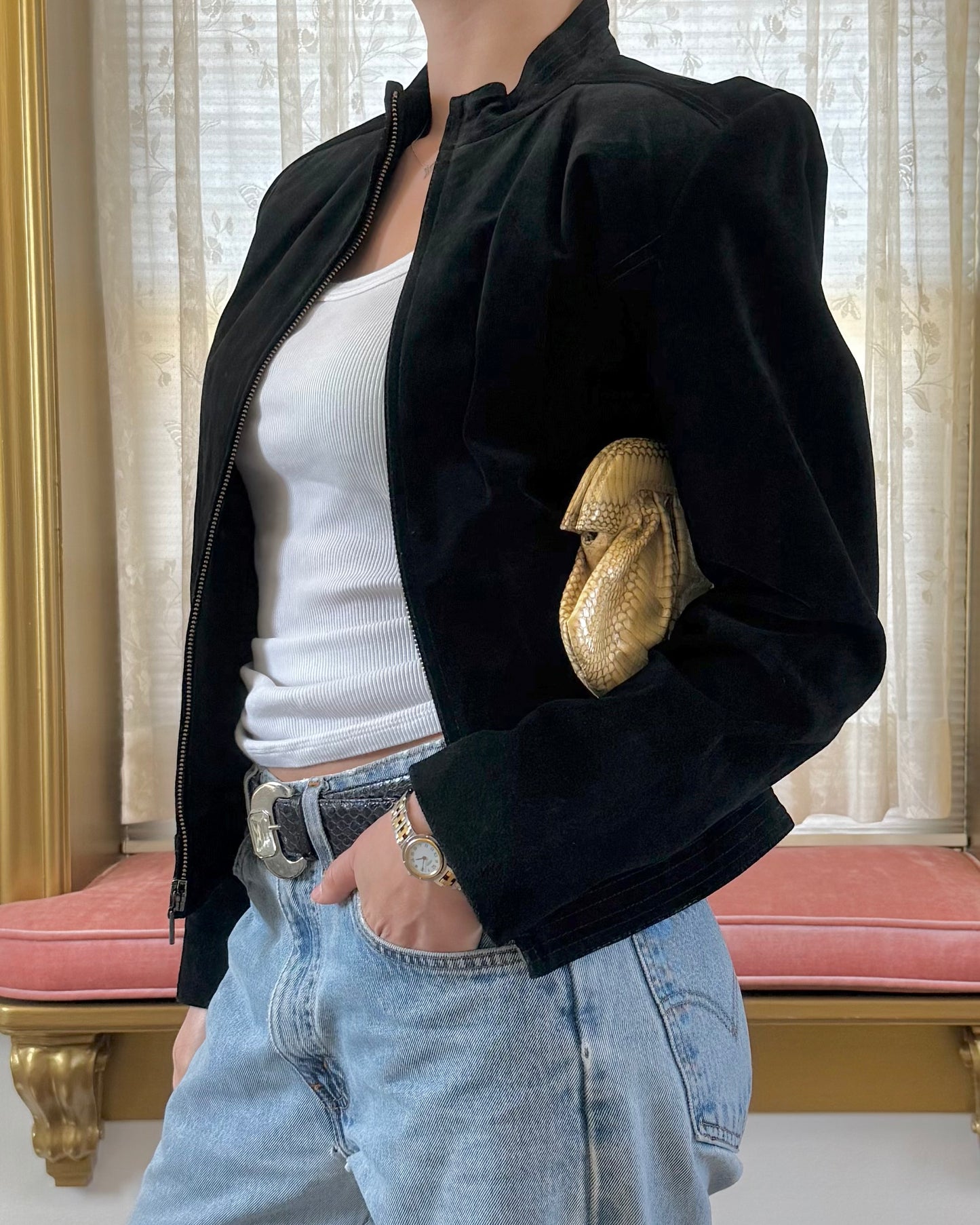 90s Suede Leather Jacket