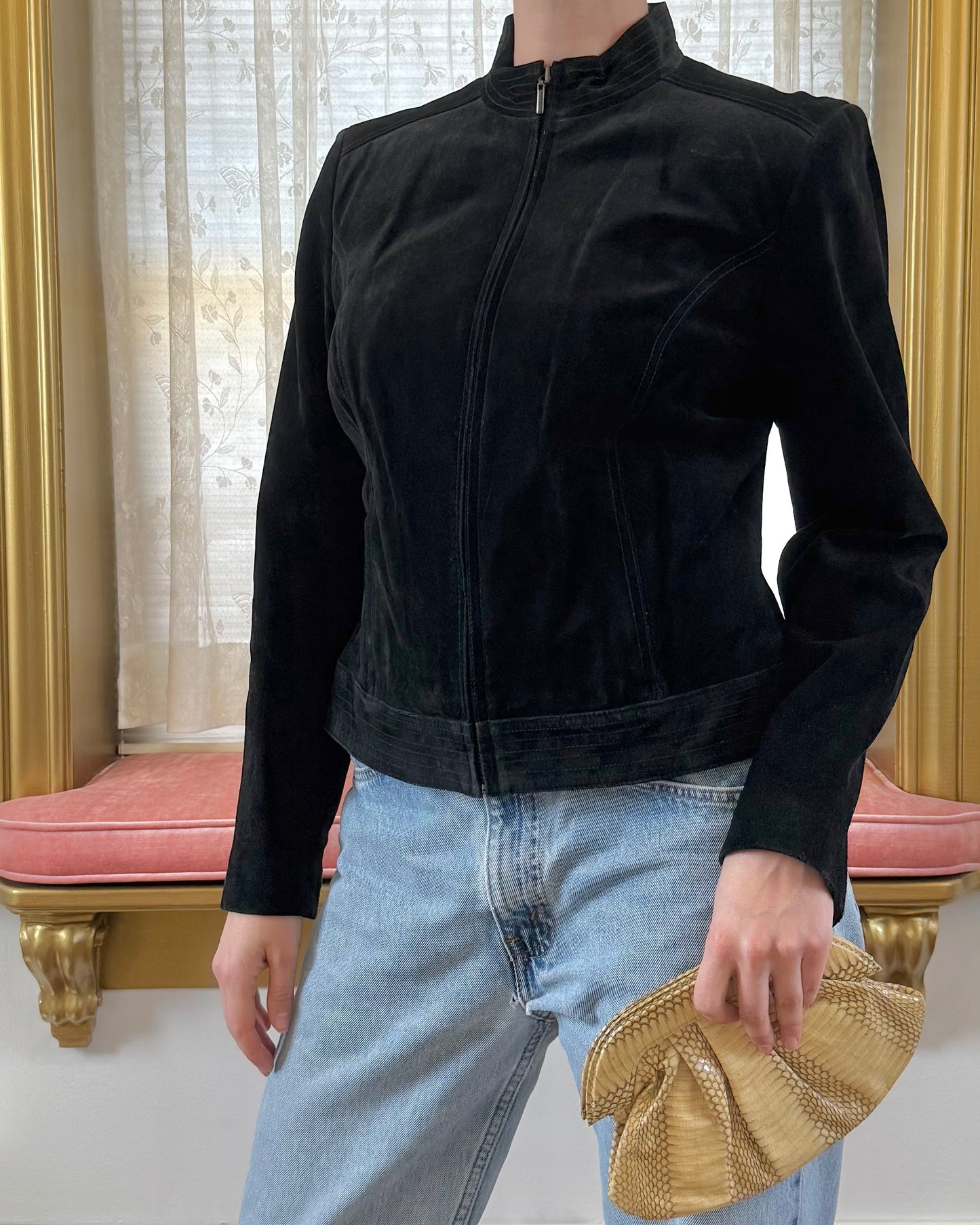 90s Suede Leather Jacket