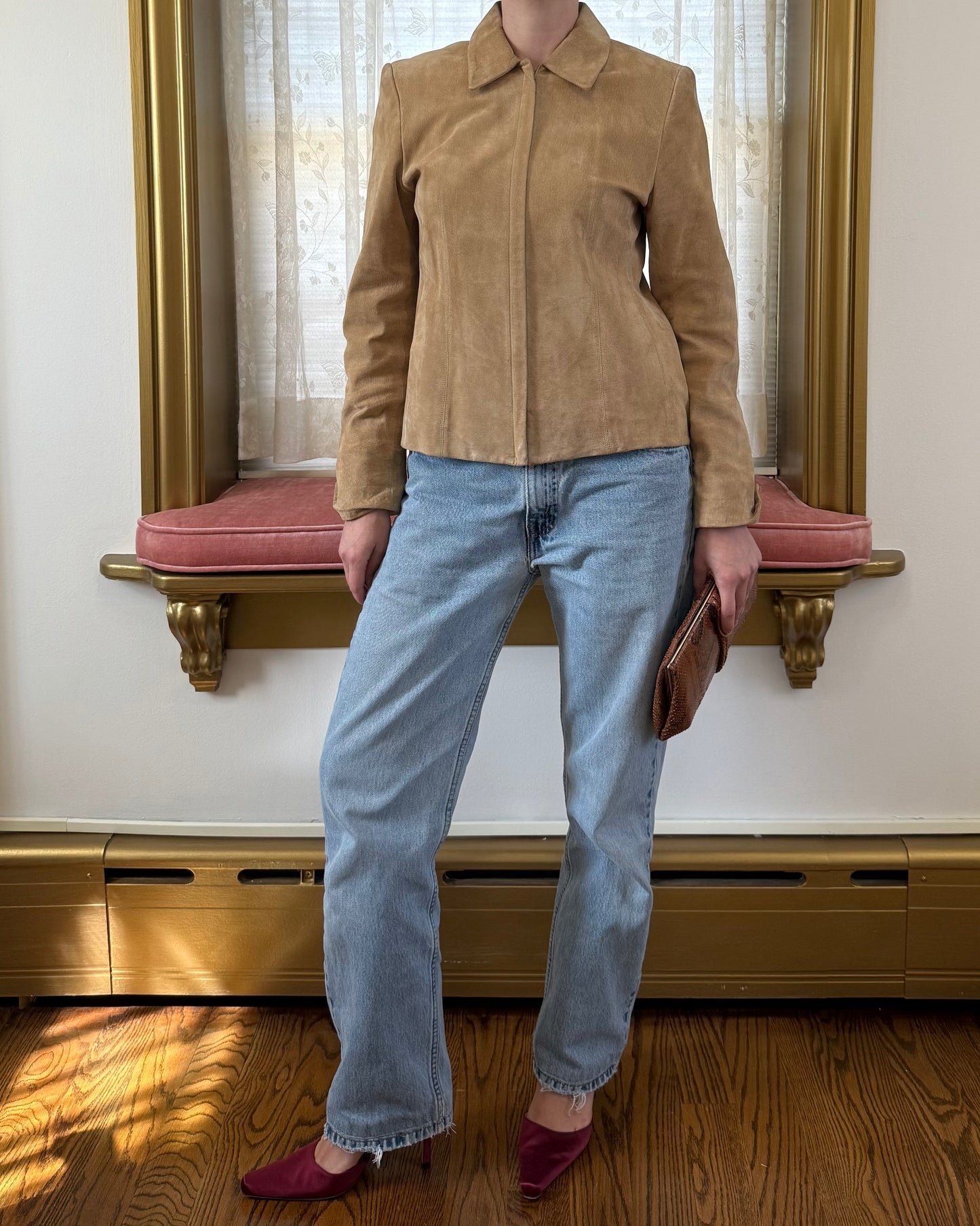 90s Suede Leather Jacket