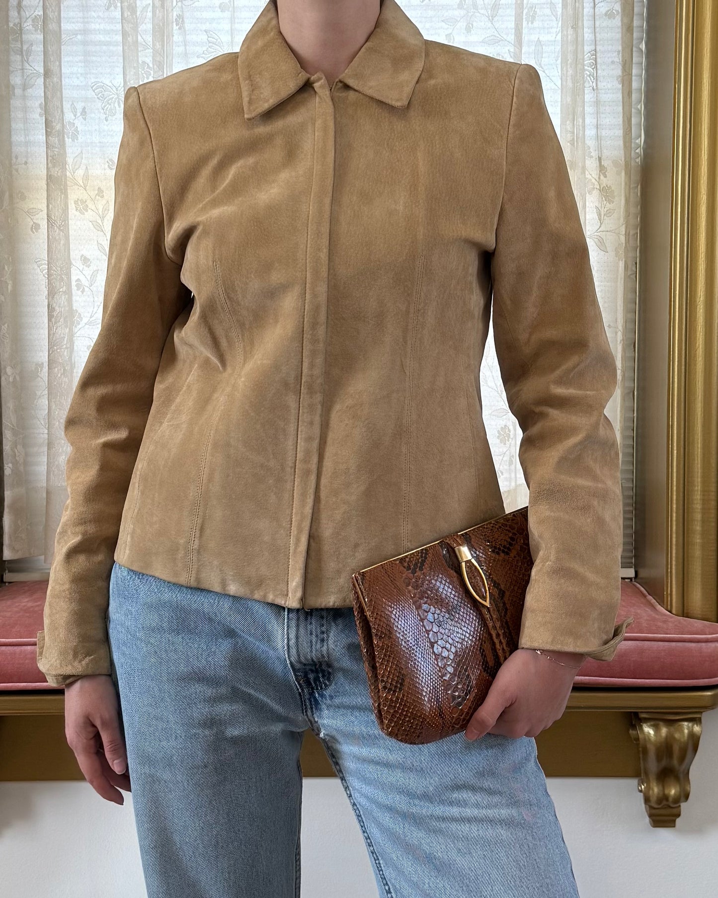 90s Suede Leather Jacket