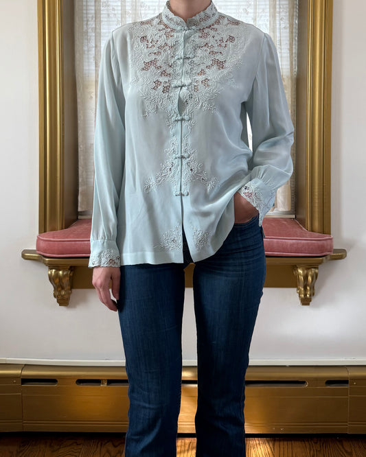 1950s Silk Blouse