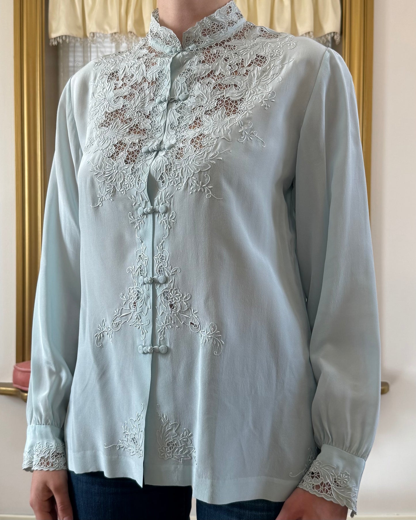 1950s Silk Blouse