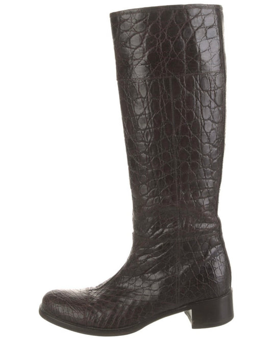 Prada Crocodile Boots (38)